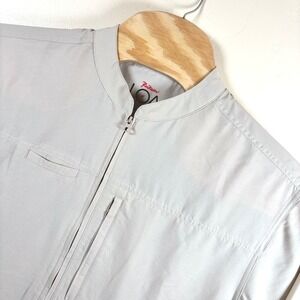 RailRiders LOA Mojave Sun Shirt Men's L Light Tan L/S 1/2 Zip Vented UPF 50+ NEW